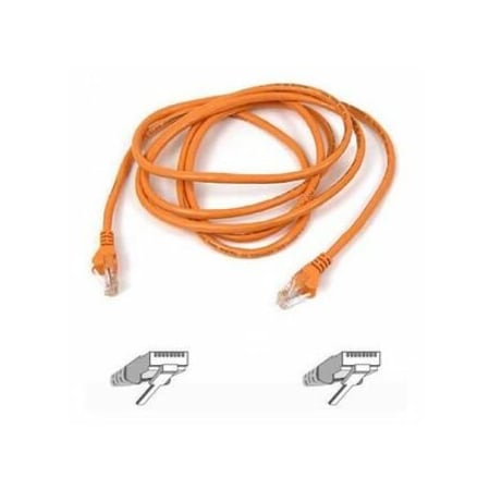 Belkin 25Ft Cat5E Snagless Patch Cable, Utp, Orange Pvc Jacket, 24Awg,  A3L791-25-ORG-S